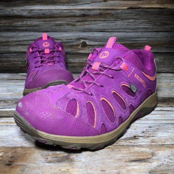 Merrell Chameleon Low Lace Pink Hiking Boots 6 - Picture 1 of 9